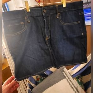 Gap denim mini skirt